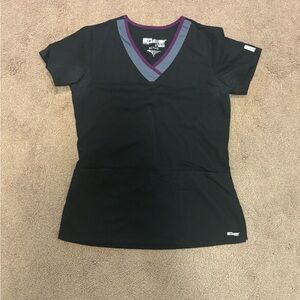 ⭐️Greys anatomy by barco black scrub top size small